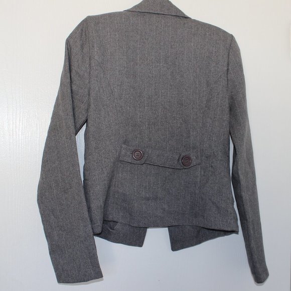 A-list by Wrapper Juniors Sz 3 Gray One Button Blazer Jacket Lined Office EUC - Picture 3 of 12